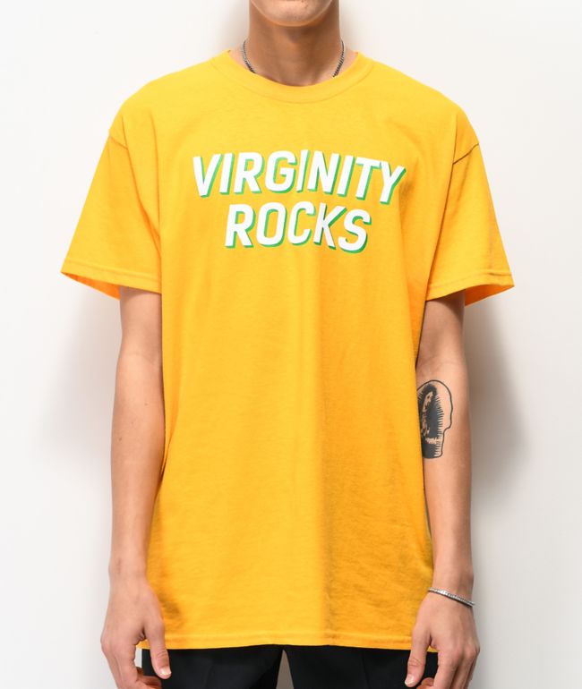 Yellow virginity rocks hoodie sale