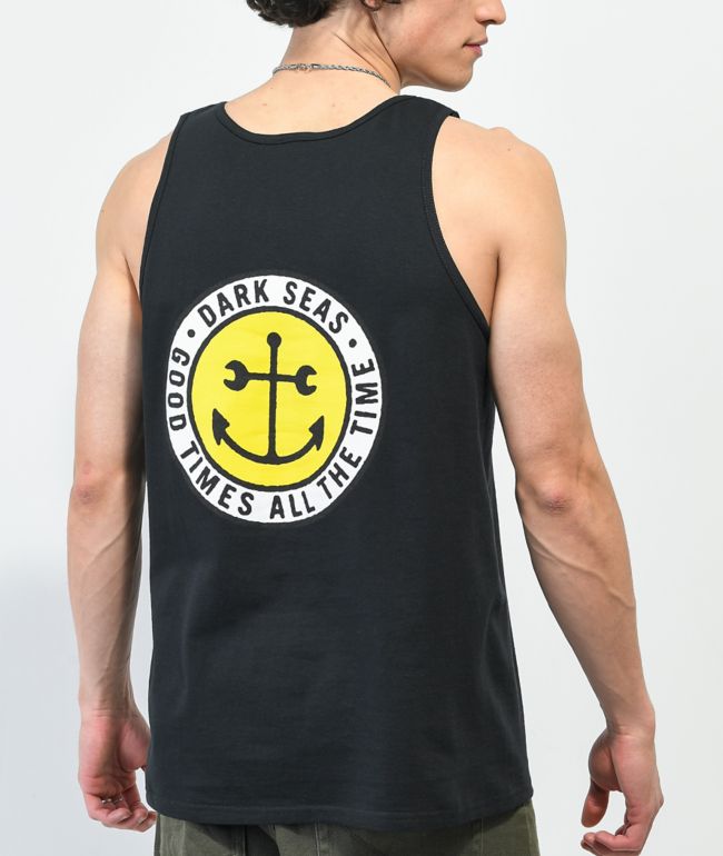 Dark Seas Good Vibes Black Tank Top
