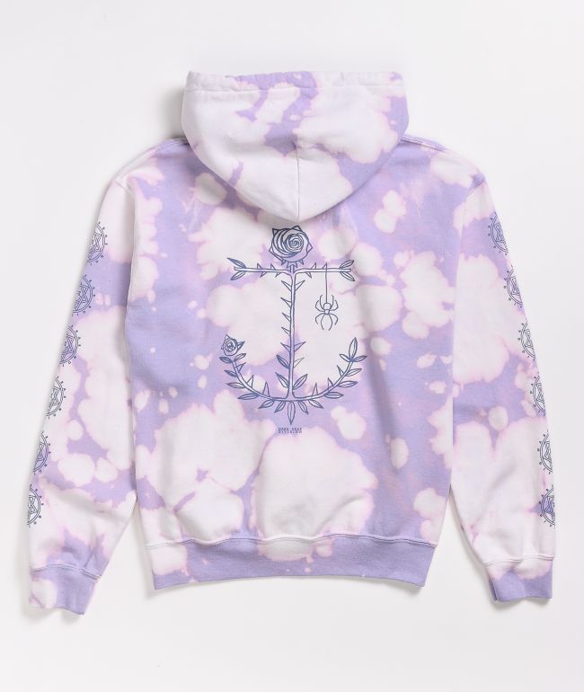 light purple tie dye hoodie