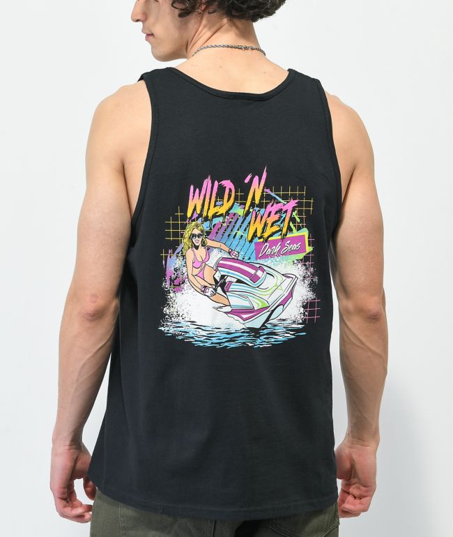Dark Seas Wet N Wild camiseta sin mangas negra