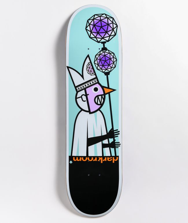 Darkroom Skateboard Sticker Incubator Grau Weiß Schwarz 7,5x13cm Rechteckig