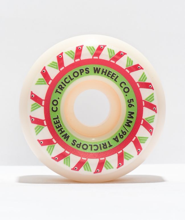 Darkroom Triclops Sniper 56mm 99a White Skateboard Wheels