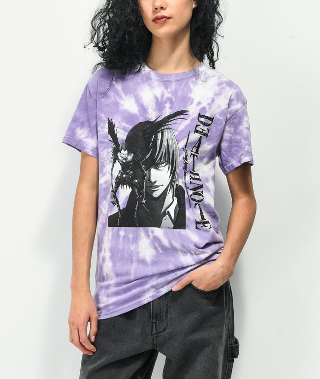 Death Note Light & Ryuk Purple Tie Dye T-Shirt