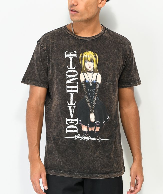 Death Note Misa Black Wash T-Shirt