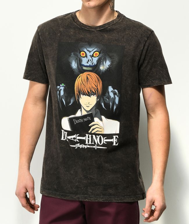 Death Note Ryuk & Light camiseta negro lavado
