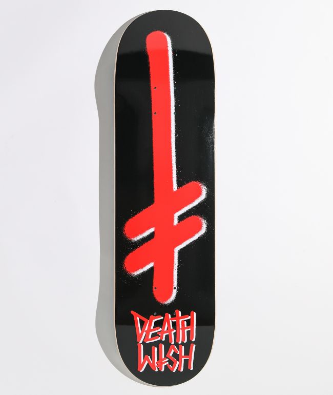 Deathwish Gang Logo Black & Red 8.625" Skateboard Deck