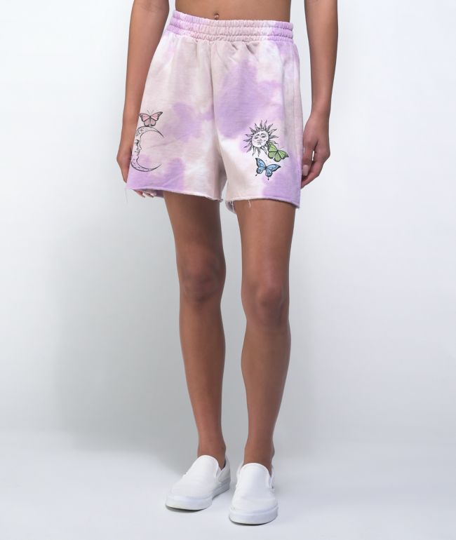 tie dye sweat shorts mens