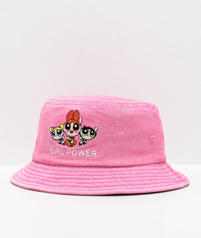 Desert Dreamer X The Powerpuff Girls Girl Power Pink Bucket Hat Zumiez