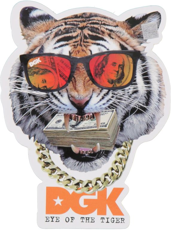dgk eye of the tiger sticker zumiez