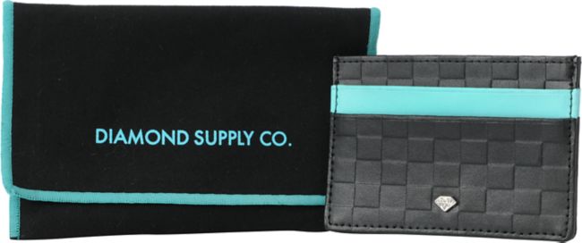 Diamond Supply Co Slim Card Holder Black Wallet