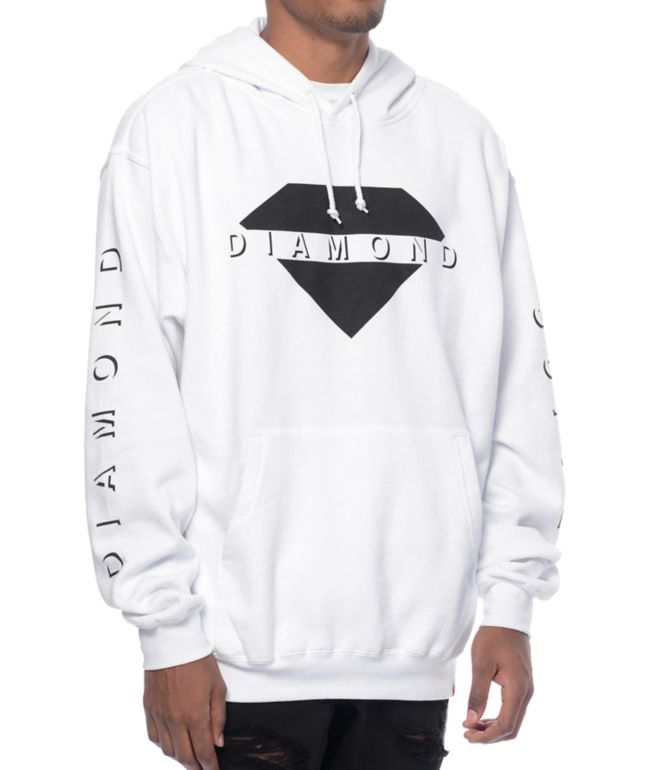 white diamond hoodie