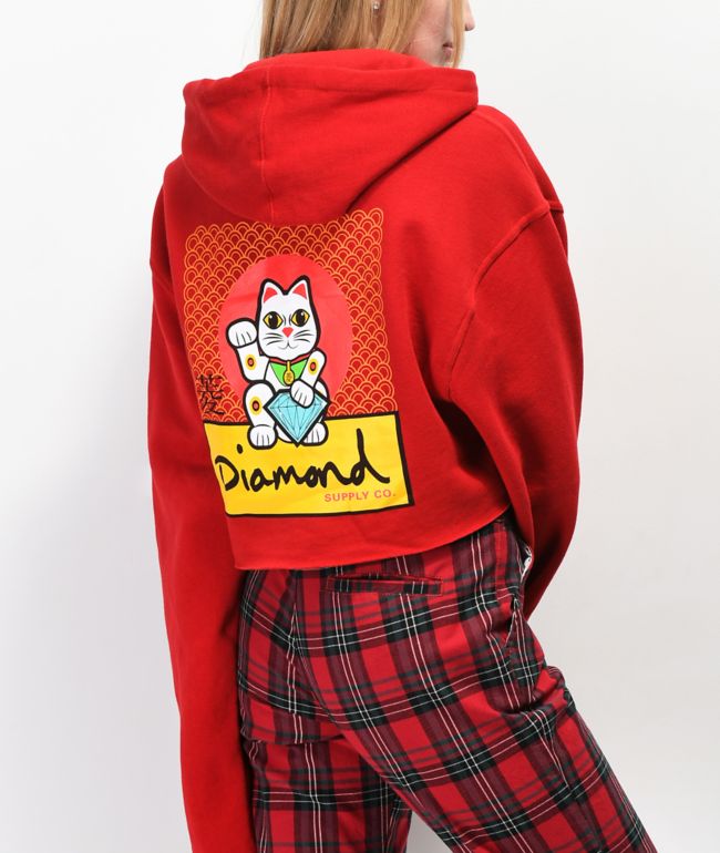 the lucky cat graphic hoodie