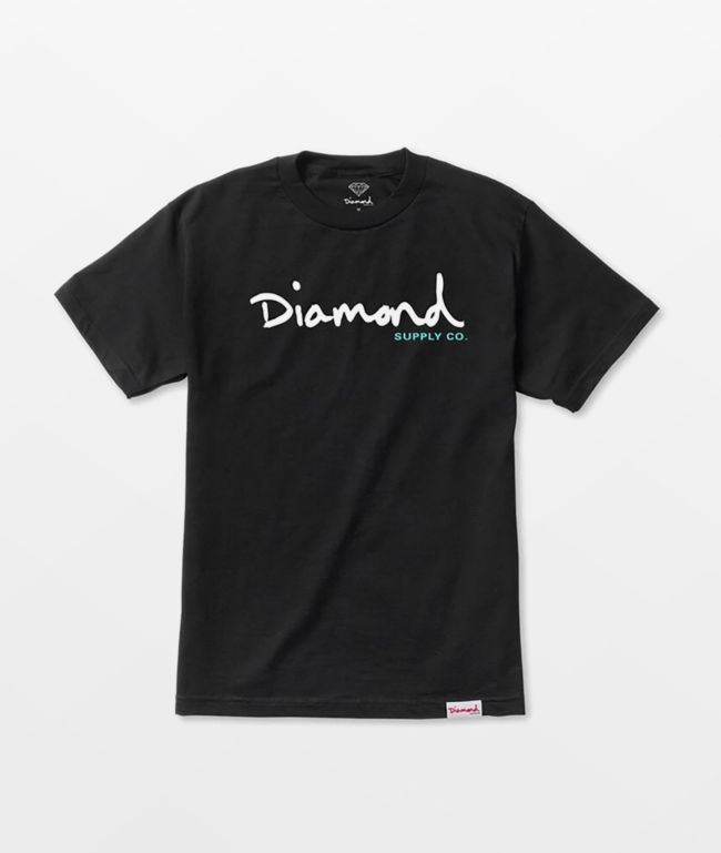 Diamond Supply Co. OG Script Black T-Shirt | Zumiez.ca