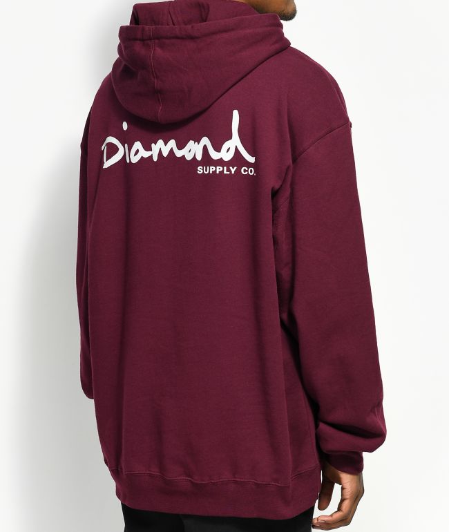 diamond supply co og script hoodie