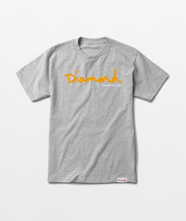 Diamond Supply Co. OG Script Grey T-Shirt
