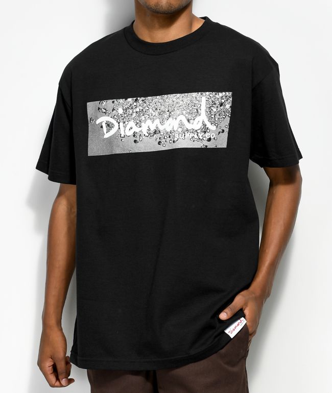 Diamond Supply Co Scattered Box Logo Black T Shirt