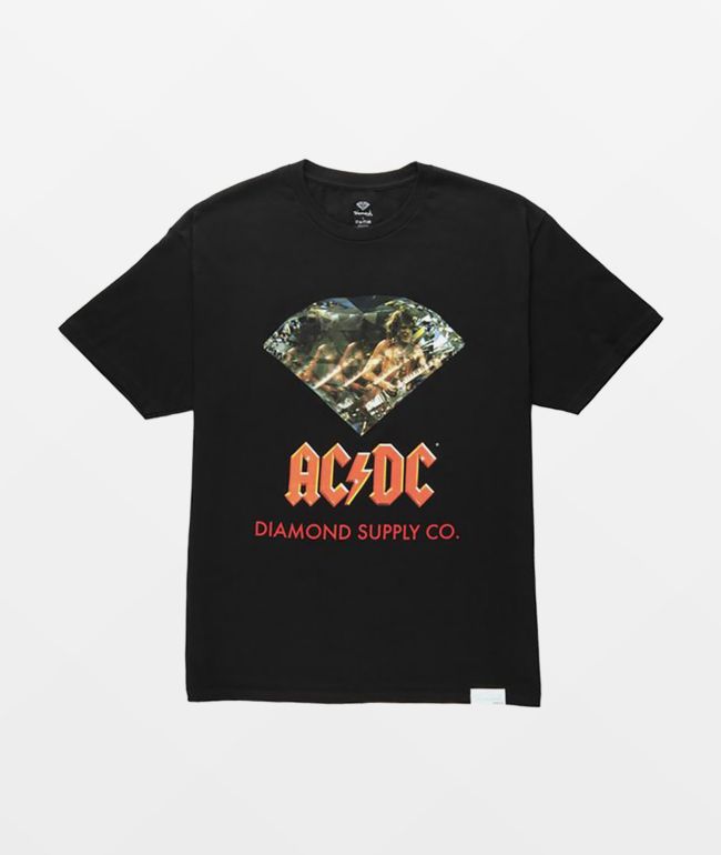 Diamond Supply Co. x ACDC Diamond Black T-Shirt