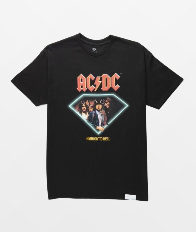 Diamond Supply Co. x ACDC Highway To Hell Black T-Shirt