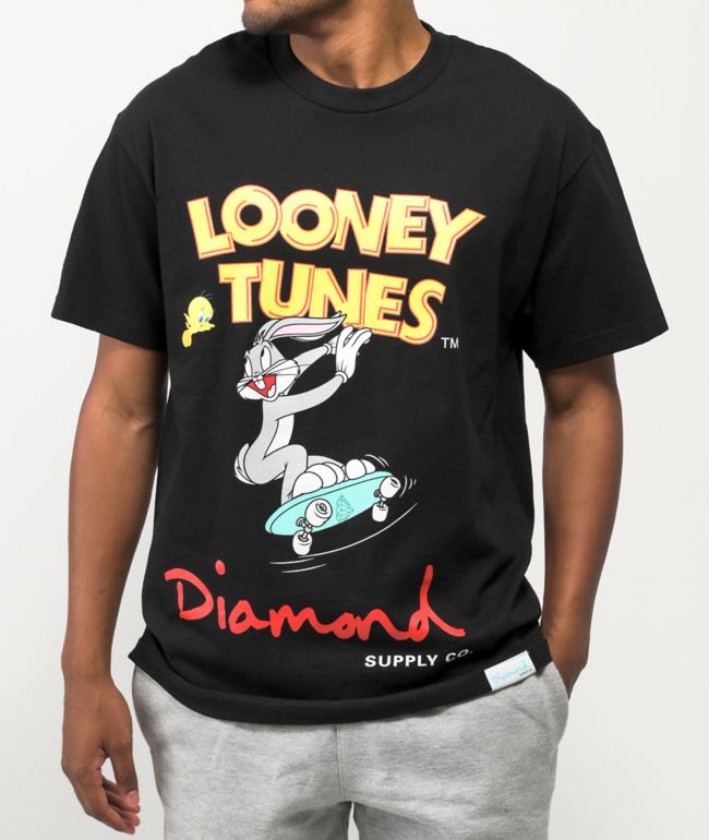 Diamond Supply Co., Shirts, Diamond Supply Co Space Jam Taz La Lakers Tee  M