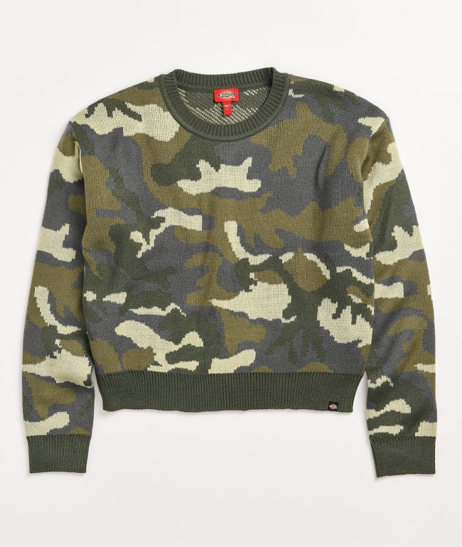olive crew neck sweater