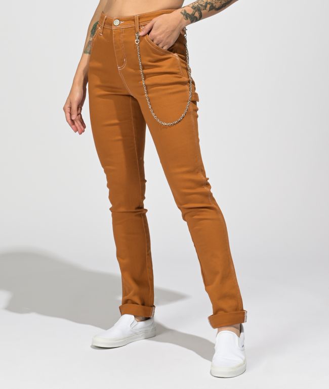 orange carpenter pants