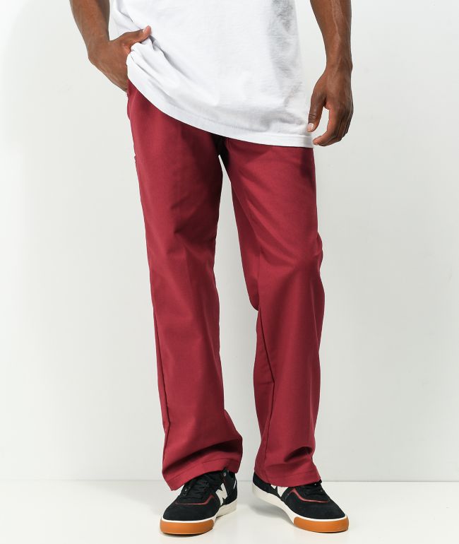Dickies Foy Loose Red Twill Skate Pants