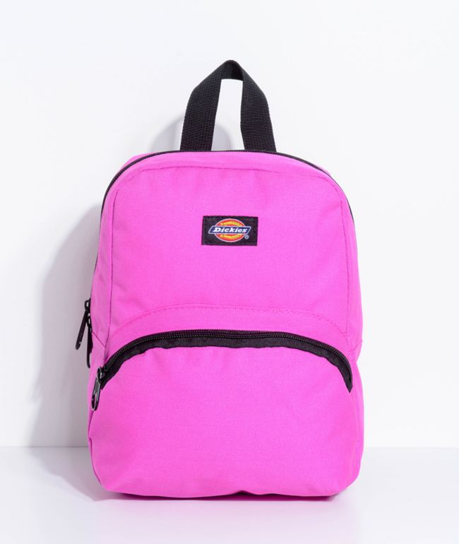 neon pink mini backpack