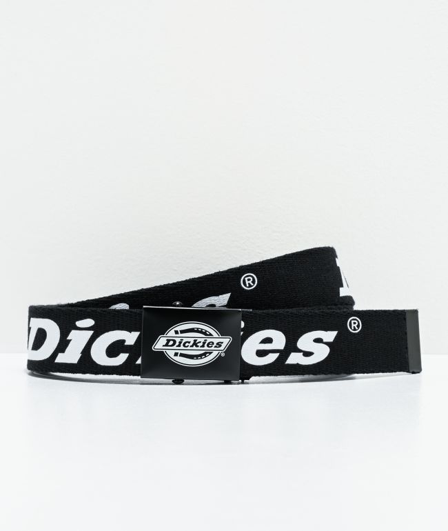 Dickies Script Black & White Web Belt