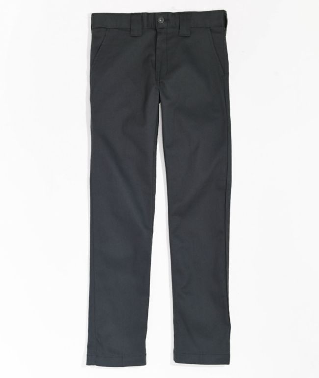 Dickies pantalones angostos y rectos grises para niños