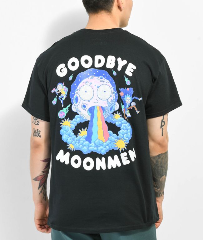 Dim Mak x Rick and Morty Moon Black T-Shirt