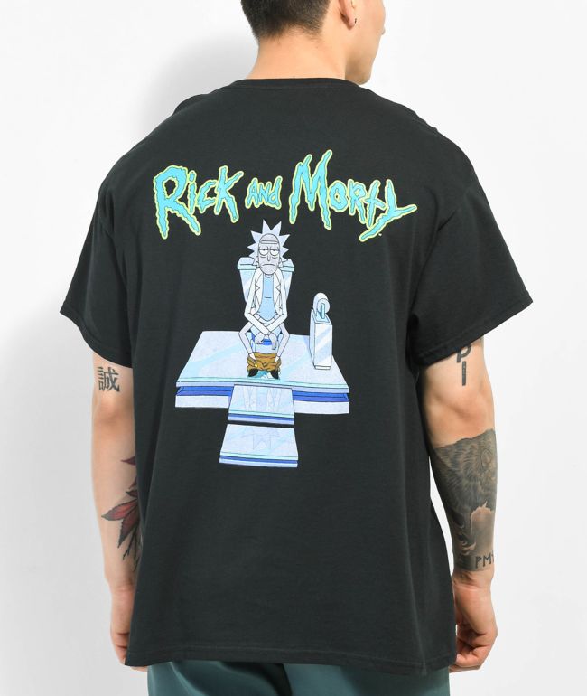 Dim Mak x Rick and Morty Toilet Black T-Shirt