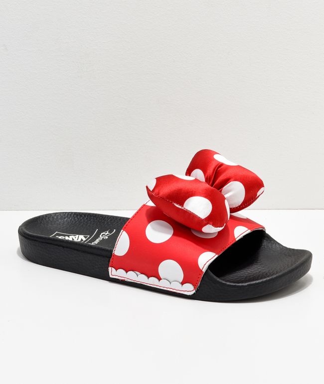 Disney by Vans Minnie's Bow Red Slide 
