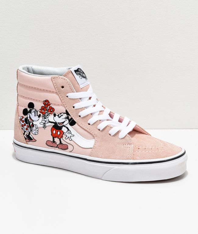 Énfasis árabe tomar Disney by Vans Sk8-HI Mickey & Minnie zapatos skate en rosa