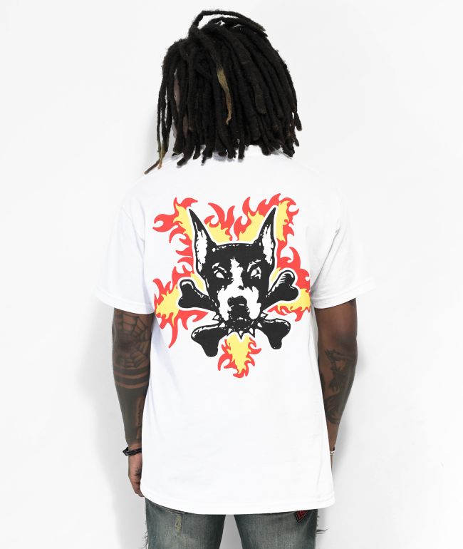 Dog Years Flame White TShirt