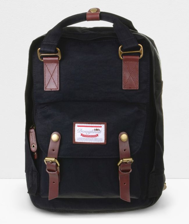 black doughnut backpack