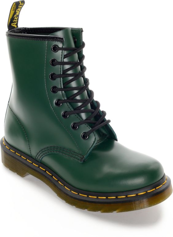 Dr martens botas verdes Sale