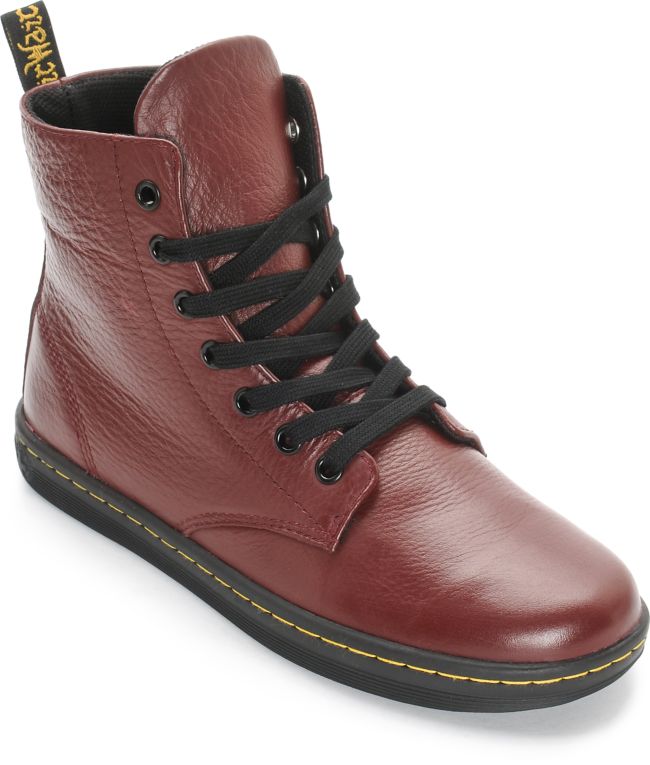 dr martens leyton red