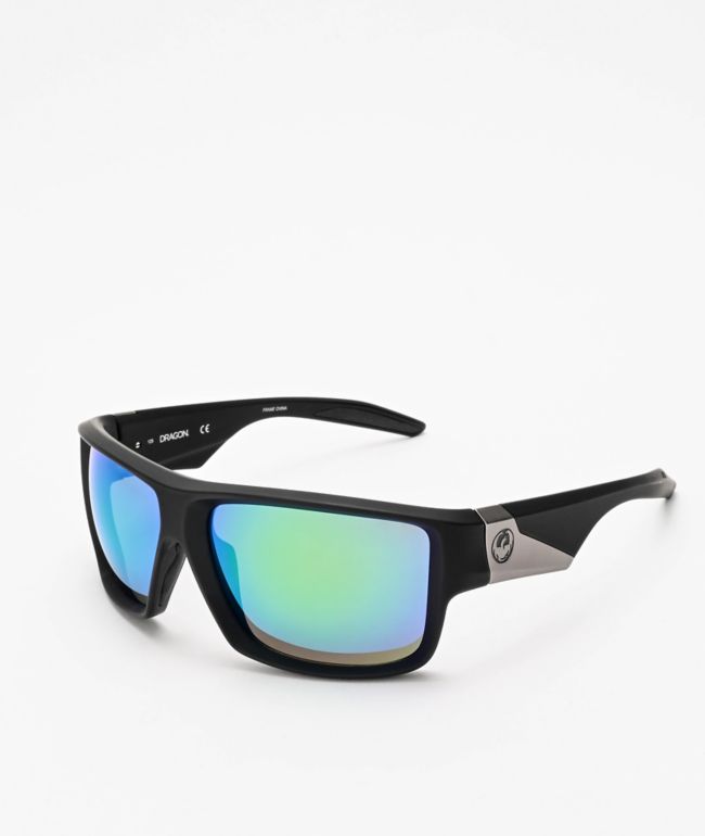 Dragon Deadlock Matte Black Green Ion Sunglasses Zumiez Dragon Deadlock Matte Black Green Ion Sunglasses Zumiez