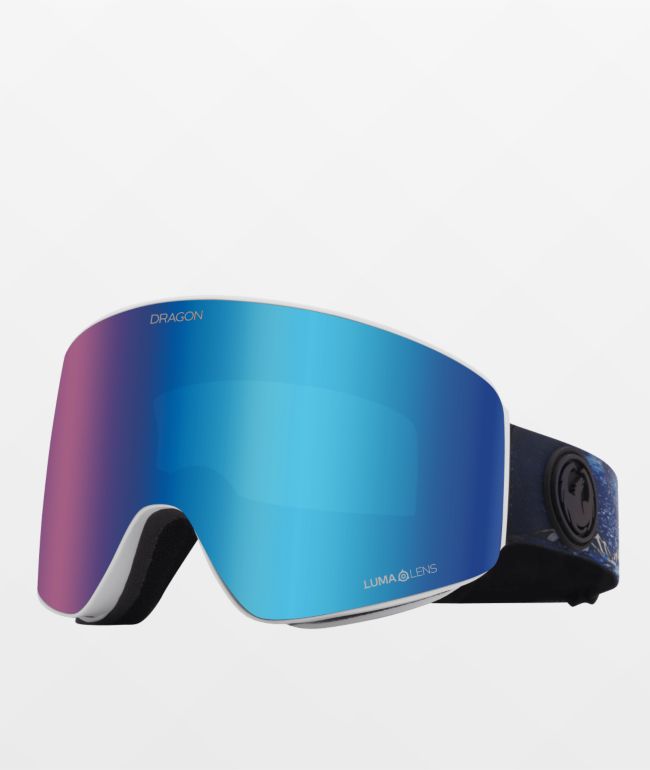 Dragon Iguchi PXV Blue Ion Snowboard Goggles