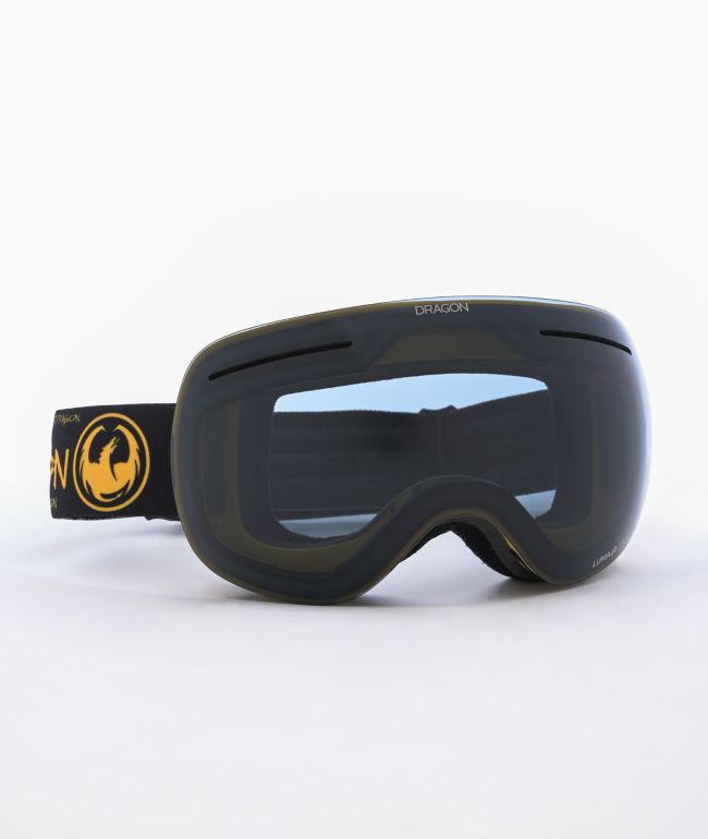 Dragon X1 Block Lumalens gafas de snowboard color humo oscuro