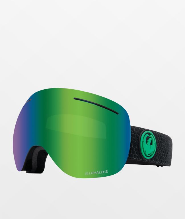 Dragon X1 Split Lumalens Green Ion Snowboard Goggles 