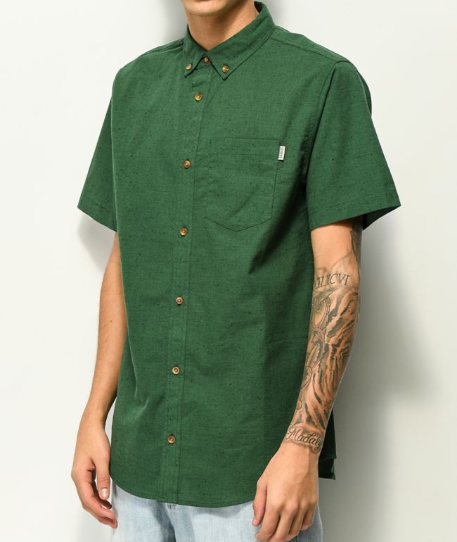 green button up shirt