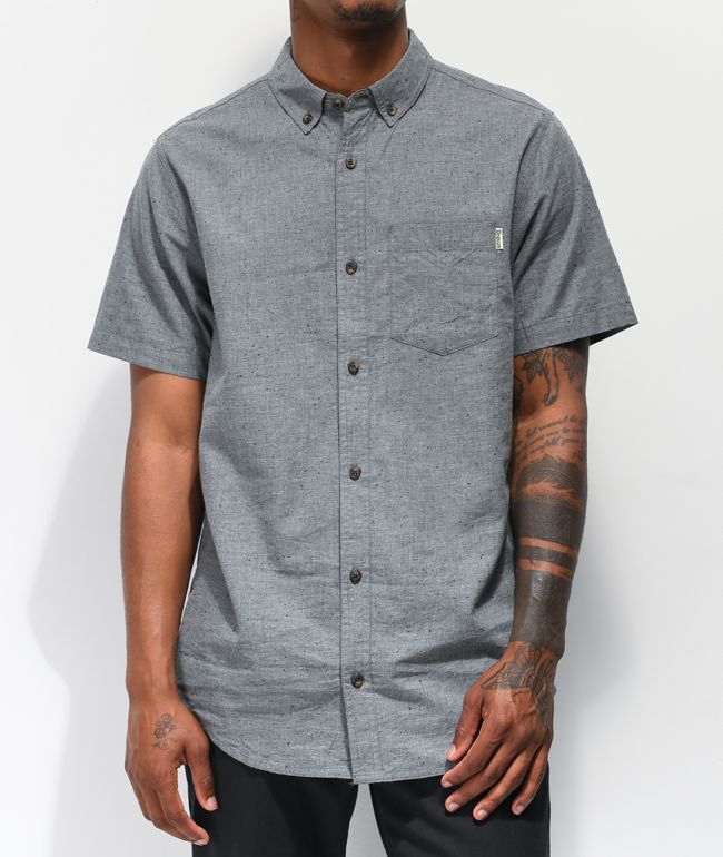 Camisa gris manga corta Clearance