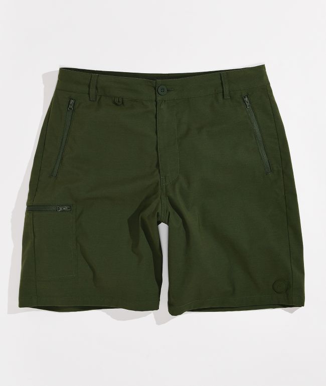 Dravus Bay Pantalones cortos híbridos verde oscuro