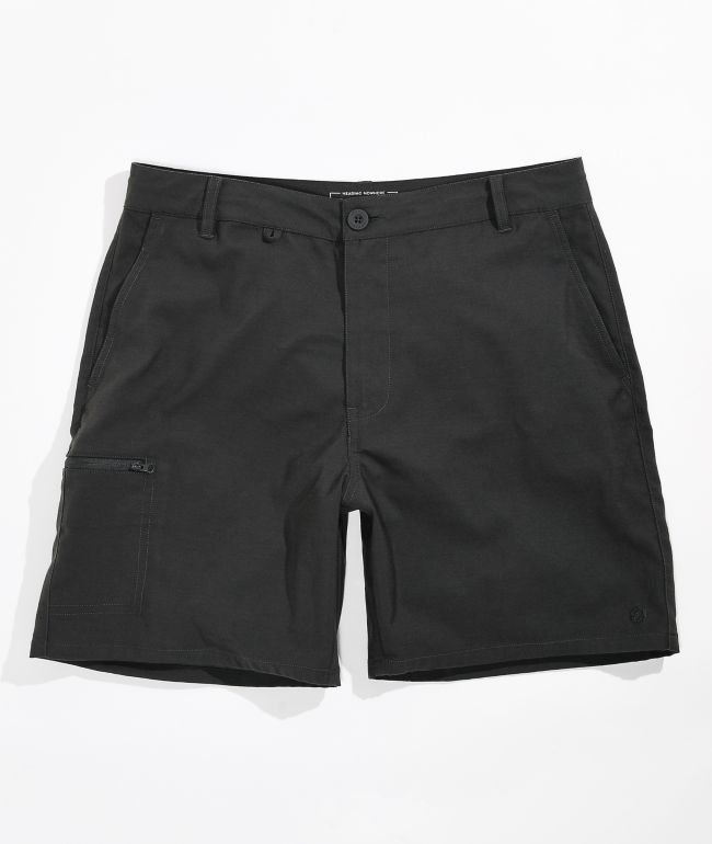 Dravus Crow Black Chino Shorts