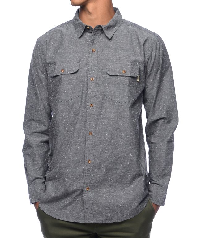 Dravus Hamlett Heather Grey Long Sleeve 