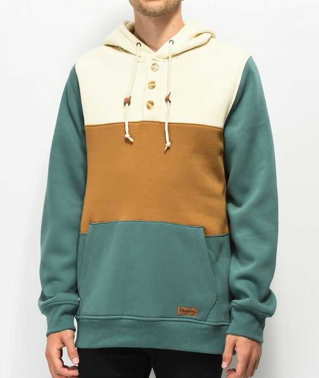 Cream and brown hoodie clearance