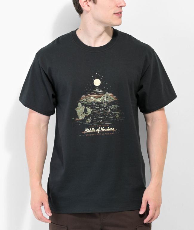 Dravus Middle Of Nowhere Black T-Shirt