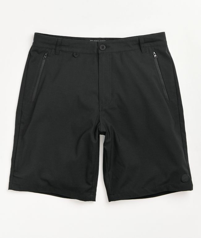 Dravus Recreational Black Hybrid Shorts