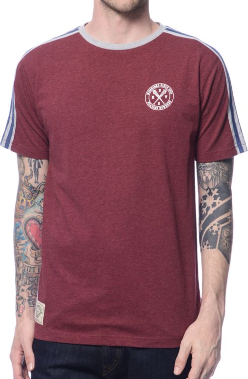 burgundy soccer jersey